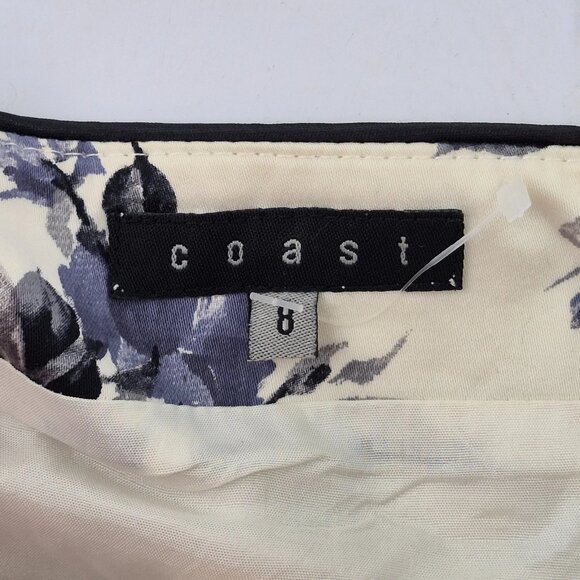 COAST Beige Sleeveless and Buttonless Lace Mid-Length Dress - Picture 6 of 6